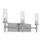 Afx Huntington 24'' Vanity, Clear Ribbed Glass Shade, Satin Nickel Finish HNTV2411MBSN - alternate 1
